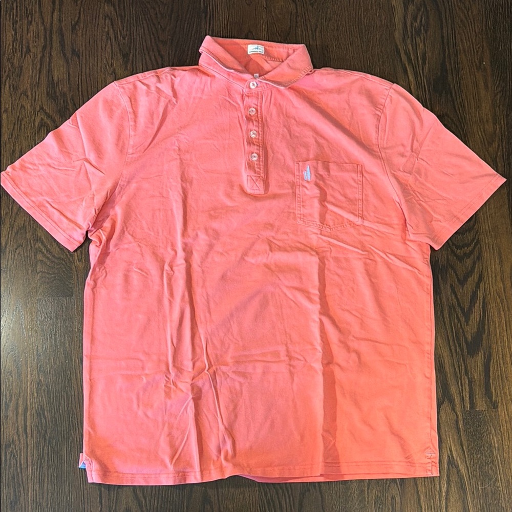 Johnnie-O Men's Coral Short-Sleeve Polo Shirt